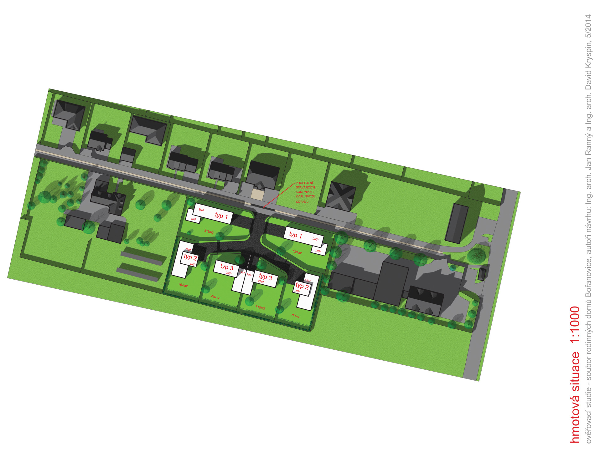 soubor rodinných domů-situace-1.1000